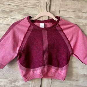 Stylish Pink and Burgundy Women's Sweater
